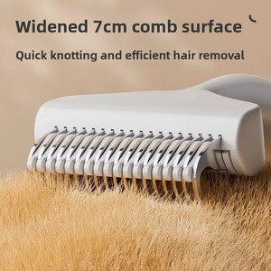 Spazzola Districante per Animali Domestici in Acciaio Inossidabile per Gatti e Cani, Strumento per la Rimozione del Pelo Morto e la Toelettatura di Animali a Pelo Lungo e Corto - Product Image 4