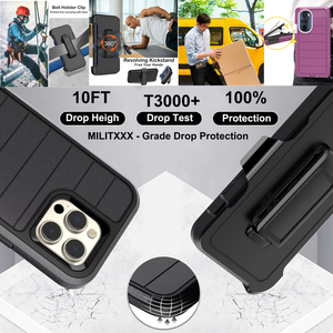 Trường hợp đối với <span class=keywords><strong>iPhone</strong></span> 17 không khí 16 15 14 Pro Max 13 cộng với Mini Belt Clip <span class=keywords><strong>Combo</strong></span> Defender điện thoại di động điện thoại di động trường hợp điện thoại thông minh <span class=keywords><strong>Holster</strong></span> Bìa - Product Image 5