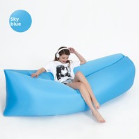 Canapé gonflable portable au design moderne, lit pliable style TikTok YUCALO YK2246 en polyester pour chambre à coucher, salon et extérieur