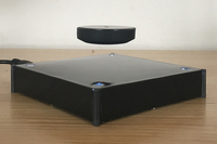 Support d'affichage magnétique lévitant en plastique ultra-mince moderne avec éclairage LED, pré-assemblé, capacité maximale 500g