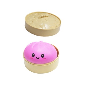 Grand jouet à presser réaliste en caoutchouc en forme de boulette <span class=keywords><strong>vapeur</strong></span>, à rebond lent, anti-stress, jouet de décompression et de farce avec <span class=keywords><strong>panier</strong></span> <span class=keywords><strong>vapeur</strong></span> - Product Image 5
