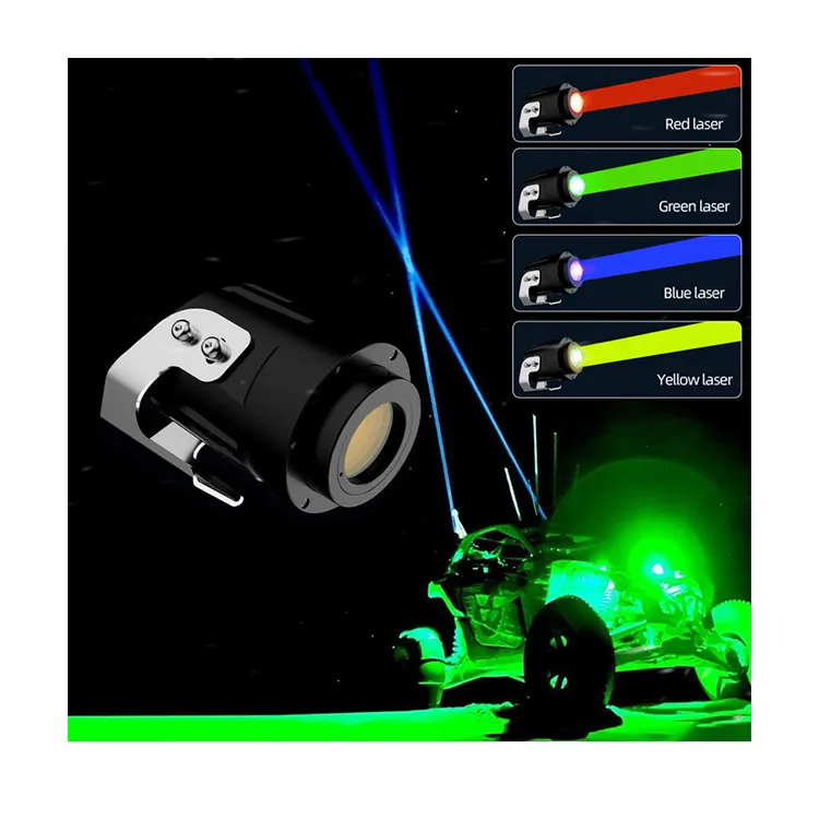 Lampu laser off-road 4x4 led tambahan sepeda motor offroad, lampu kabut laser mobil lampu Led 12 watt