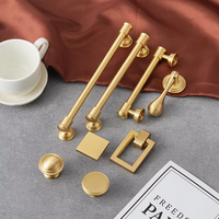 Poignées et boutons de luxe en métal doré, style nordique moderne, pour armoires, placards, fenêtres, portes, tiroirs et meubles de cuisine