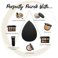 Éponge de Maquillage Personnalisée OEM, Applicateur Fond de Teint Cosmétique Doux, Blender Houppette de Beauté Avec Boîte