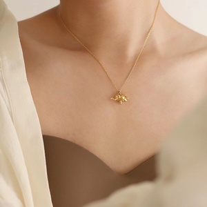 Collares con Colgante de Elefante Chapados en Oro para Mujeres y Niñas, Joyería - Product Image 2