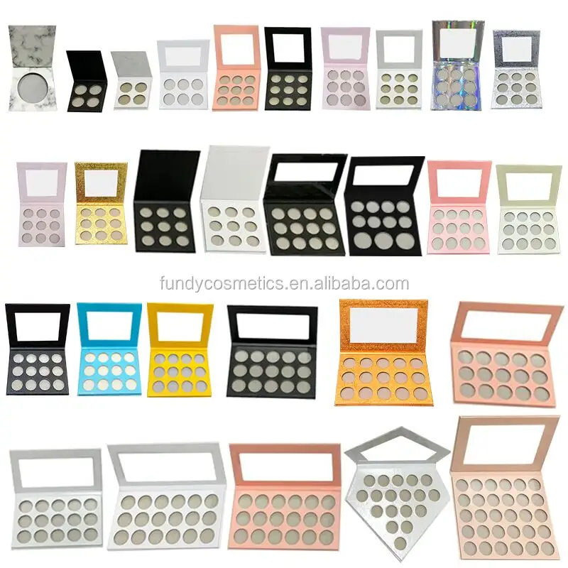 Пользовательский макияж собственного бренда палитра теней для век пустой Макияж Палитра теней для век с частной этикеткой