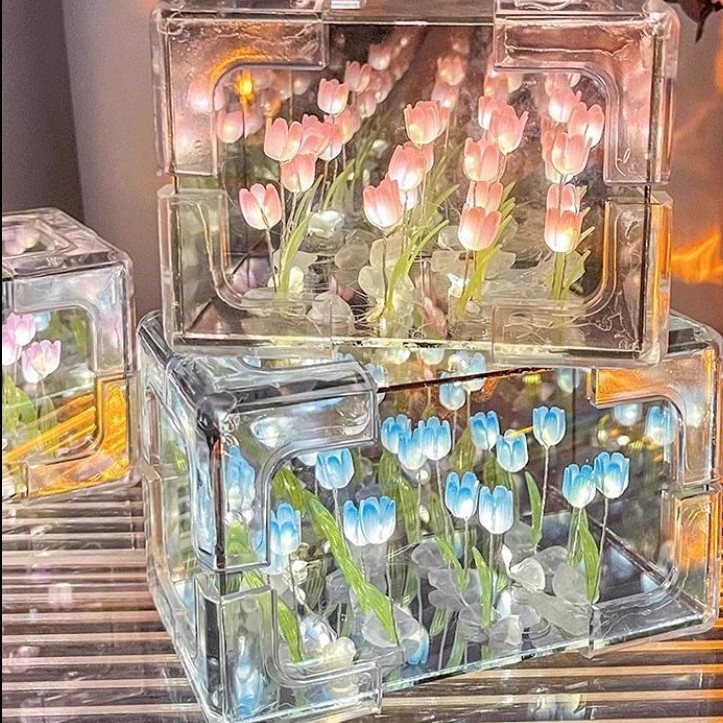 Fiori colorati rettangolari [kit di materiali fai da te]