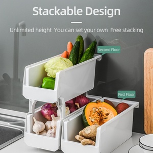 Food Container Desktop Storage Rack Separately White Fruits and <b>Vegetables</b> Storage Rack Home Multifunctional Desktop Kitchen - Product Image 4