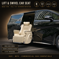 Siège de voiture sport Tengyun S5B en cuir PU confortable, universel pour Alphard Sprinter Van, pour utilisateurs handicapés, pivotant programmable, électrique