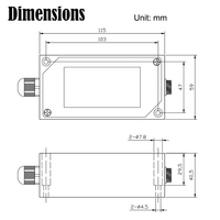 Amplificador de Señal JN-WX 4-20mA 0-5V/0-10V con Módulo de Transmisión y Recepción Inalámbrica para Aplicaciones de Celdas de Carga