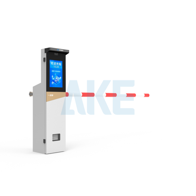 AKE Parking Smart LPR Barrier Gate System with Night Vision Aluminum Alloy Auto Foam Arm Cloud Storage