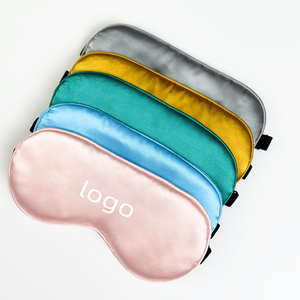 Mascherina per gli occhi in raso di seta Unisex personalizzata Super liscia aereo Hotel per la maschera per gli occhi per la salute degli occhi - Product Image 2