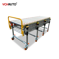 Convoyeur à rouleaux flexible motorisé avec double sens de déplacement, convoyeur à bande O motorisé pour boîtes en carton de 30 kg