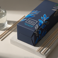 Boîte cadeau pliante en carton biodégradable personnalisée pour flacon de parfum