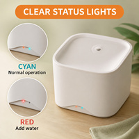 Fontaine à eau intelligente pour animaux de compagnie certifiée CE FCC RoHS pour chats d'intérieur et petits chiens, 18,5 cm, 3 W, contrôle par application, protection contre le manque d'eau