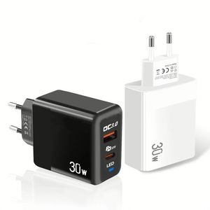 Travel Wall Charger Mobile Phone Charger Adapter Dual Ports Type C Charging <b>Plug</b> <b>Usb</b> Charger for Phone 15 16 Pro Max - Product Image 2