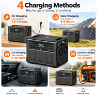Station d'alimentation extérieure 1500W 1190Wh, batterie LiFePO4, générateur solaire, charge rapide MPPT, camping, camping-car, sauvegarde domestique, OEM ODM