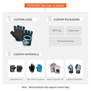 Guantes Deportivos <span class=keywords><strong>LIVEUP</strong></span> para Mujer, Personalizables con Logotipo, de Poliéster, Medios Dedos, con Cierre de Velcro, para Gimnasio, Levantamiento de Pesas - Product Image 6