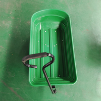 350-4 roues pneumatiques chariot à benne basculante facile à déplacer remorque utilitaire chariot de jardin 75L pour outils utilisation industrielle et de stockage