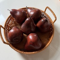 Fruits simulés, Modèle de pomme rouge, Poire artificielle, Poire en mousse, Poire décorative en forme de canard, Ornements