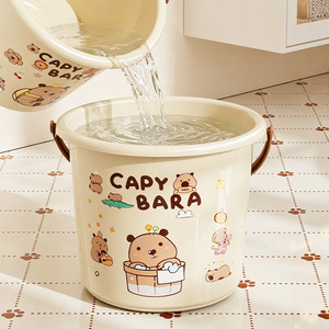 Kapibala Cartoon Toothbrush Cup Single Holder Space Saving Bathroom Storage Cup With Handle For Daily Use - Product Image 4