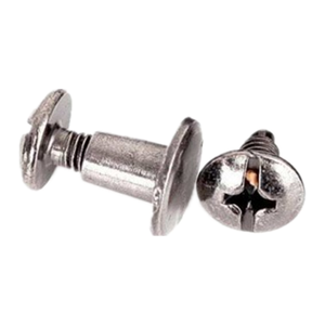 直径8.5*6金属枪黑色锌合金圆形平头芝加哥螺丝铆钉皮革工艺 - Product Image 1