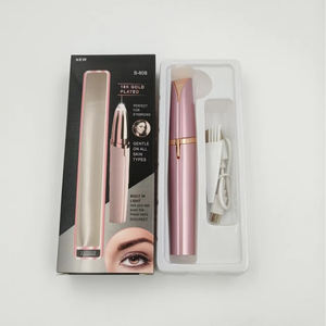 USB Charging Electric Eyebrow Trimmer Makeup Painless Eye Brow <b>Epilator</b> Shaver Razors Facial Hair Remover Depilator - Product Image 3