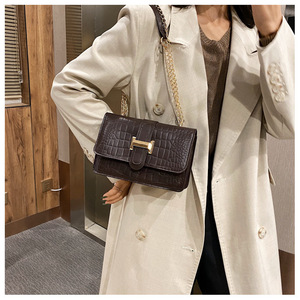 Nouveauté Carteras Y Bolsos <span class=keywords><strong>De</strong></span> Mujer Sac à main en cuir tendance Motif crocodile Sacs bandoulière pour femmes - Product Image 4