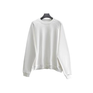 เสื้อสเวตเตอร์คอกลมผ้าฝ้ายฟลีซแบบเรียบ ดีไซน์เนอร์ Sudaderas Hombre เสื้อโอเวอร์ไซส์ทรงหลวมไหล่ตกสำหรับผู้ชาย - Product Image 5