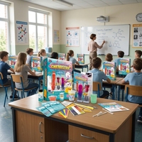 Gran oferta, juguete de experimento de ciencia de laboratorio escolar para niños, Kit de experimento de química que cambia de Color para niños