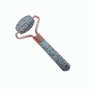 Mini-rouleau de massage en pierre naturelle mouchetée à picots pour la relaxation musculaire et le raffermissement du visage - Product Image 6