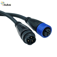 Parking extérieur Station de métro Zone publique Éclairage Câble d'alimentation Mâle Femelle Prise IP67 M16 3Pin LED Connecteur étanche