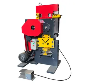 Multifunctional high end ironworker combine-punching-and-shearing-machine electric cutting machine for angle