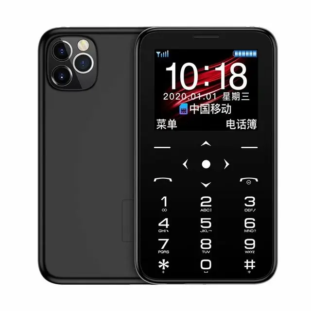 Soyes 7S Plus 7s+ Ultra Thin Small Cell Card Phone 1.5"IPS Student Unlocked Mini Pocket Mobile Phone portable Torch Came