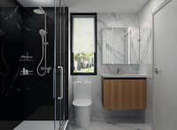Conteneur préfabriqué économique, durable et portable de 20 à 40 pieds, extérieur écologique, salle de bain, toilettes, douche, construction rapide