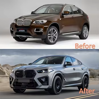 Kit de pare-chocs avant et arrière pour BMW X6 E71 2008-2014, décoration extérieure de voiture, mise à niveau du modèle ancien vers le nouveau, vente chaude
