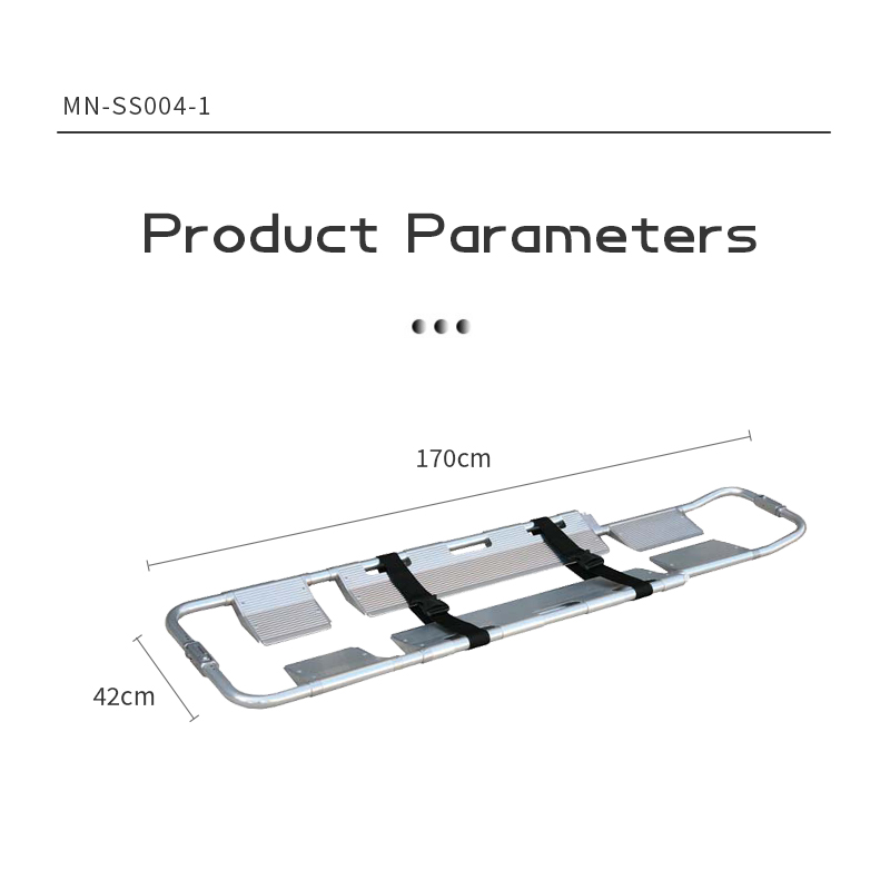 MN-SS004-1 Hospital Aluminum Alloy Folding Stretcher