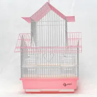 Vente en gros de cage de nid d'élevage d'oiseaux en fil de fer en acier inoxydable pinsons perroquets application de lapin en métal accessoire pour animaux