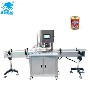 Fully Automatic Rotary Tuna Pet Aluminium Sardine Can Seamer High Speed Can Sealing Machine