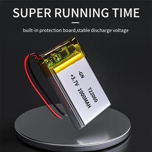 도매 722060 충전식 배터리 3.7v <span class=keywords><strong>lipo</strong></span> 배터리 1000mah 722060 리튬 폴리머 배터리 - Product Image 4