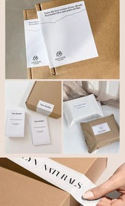 Etiqueta Adhesiva Personalizada con Logotipo, Etiqueta Ecológica para Cajas de Avión, Logotipo de Marca Impreso - Product Image 5