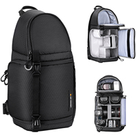 Sac à bandoulière pour appareil photo K&F Concept, sac à dos étanche avec inserts modulaires amovibles, vente en gros
