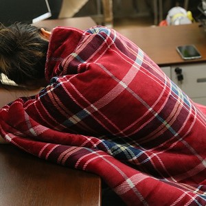 ผ้าห่มนุ่มลายสก็อตสำหรับฤดูหนาว ใช้ในออฟฟิศ ห่มนอน ผ้าฟลานเนลพิมพ์ลายดอกไม้ สำหรับโซฟา เก้าอี้ คลุมเข่า ลายนูนทันสมัย ป้องกันไรฝุ่น - Product Image 2
