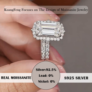 แหวนมอสซาไนต์ทรงเหลี่ยมมรกต 5.72 กะรัต ประดับมรกตตรงกลาง พร้อมวงแหวนแบบเต็มวง ทำจากเงินแท้ 925 สำหรับผู้หญิง ของขวัญเครื่องประดับสำหรับงานแต่งงาน - Product Image 4