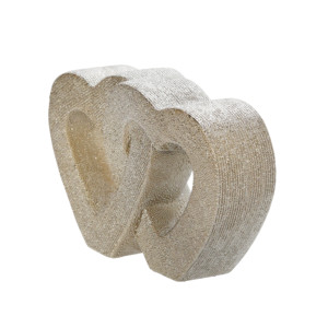 Scultura di Cuori Intrecciati in Ceramica, Ornamento a Forma di Cuore in Gres, Decorazione per Casa, Soggiorno, Camera da Letto, Bagno, Ufficio - Product Image 2