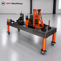 Table de soudage spéciale robotisée nitrurée, plateforme de fixation modulaire flexible 3D pour station de soudage automatisée