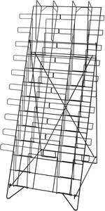 Soporte de exhibición de folletos negro metal de pie personalizado, estante de exhibición de folletos - Product Image 2