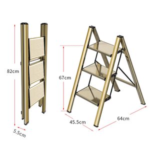 Échelle pliante en acier portable pour intérieur, échelles pliantes pour usage extérieur, stockage, fabrication d'échelles en gros - Product Image 3