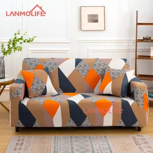 Sarung Sofa elastis motif bunga Multi warna, penutup Sofa elastis, motif bunga, Multi warna, dengan pola opsional