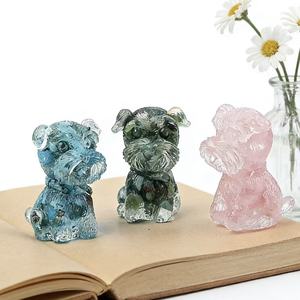 Vente en gros de gravier de mascotte de haute qualité, produit spirituel, artisanat en cristal de guérison, artisanat en résine d'animaux, copeaux de résine pour la décoration de la maison - Product Image 2